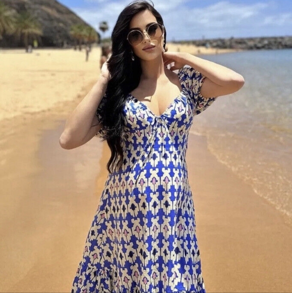 NWT Zara Printed Midi Dress - 3139/725 - Picture 12 of 16